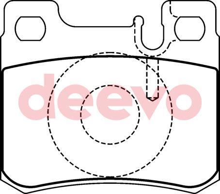 DEEVO BP73340 - Kit de plaquettes de frein, frein à disque cwaw.fr