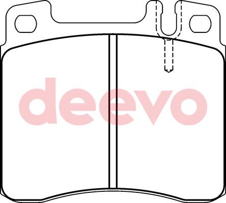 DEEVO BP73360 - Kit de plaquettes de frein, frein à disque cwaw.fr