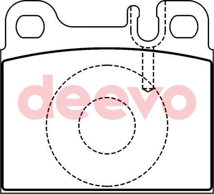 DEEVO BP73380 - Kit de plaquettes de frein, frein à disque cwaw.fr