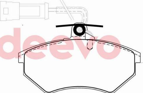 DEEVO BP73760 - Kit de plaquettes de frein, frein à disque cwaw.fr