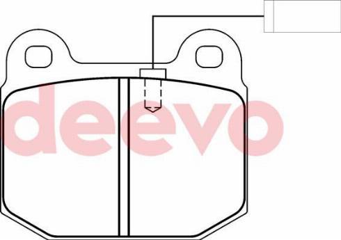 DEEVO BP72900 - Kit de plaquettes de frein, frein à disque cwaw.fr