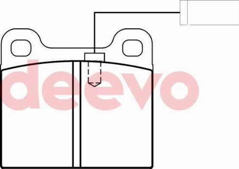 DEEVO BP72920 - Kit de plaquettes de frein, frein à disque cwaw.fr