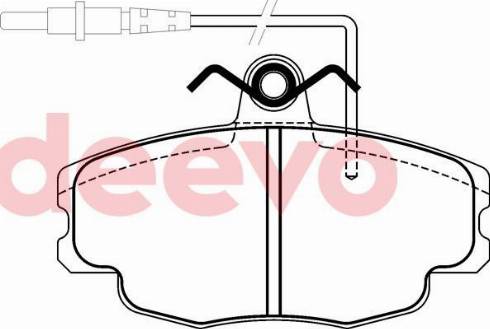 DEEVO BP72340 - Kit de plaquettes de frein, frein à disque cwaw.fr