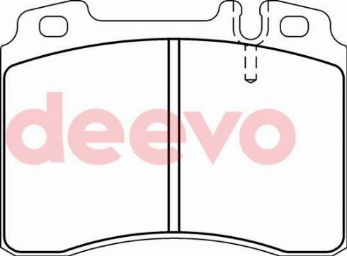 DEEVO BP72300 - Kit de plaquettes de frein, frein à disque cwaw.fr