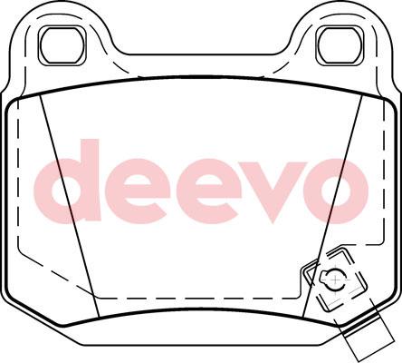 DEEVO BP77520 - Kit de plaquettes de frein, frein à disque cwaw.fr