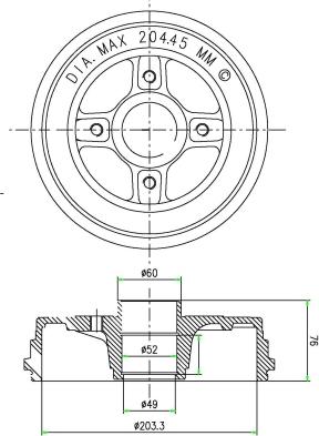 DEEVO BT80180 - Disque de frein cwaw.fr