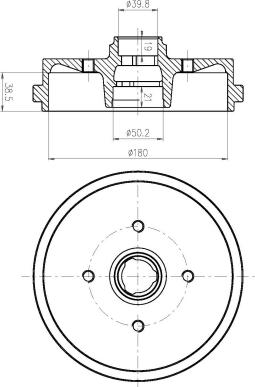 DEEVO BT80820 - Disque de frein cwaw.fr