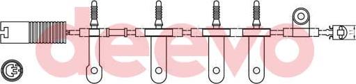 DEEVO BW10680 - Contact d'avertissement, usure des plaquettes de frein cwaw.fr