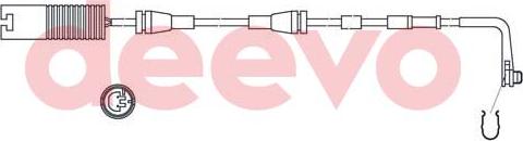 DEEVO BW10840 - Contact d'avertissement, usure des plaquettes de frein cwaw.fr