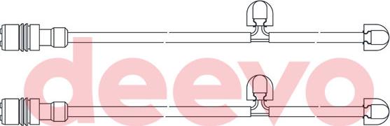 DEEVO BW11540 - Contact d'avertissement, usure des plaquettes de frein cwaw.fr