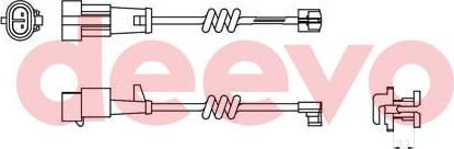 DEEVO BW11060 - Contact d'avertissement, usure des plaquettes de frein cwaw.fr