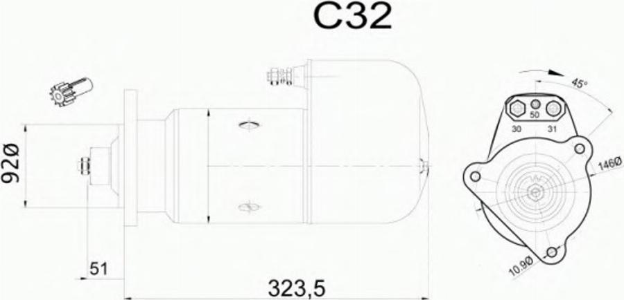 Delco Remy 19024104 - Démarreur cwaw.fr