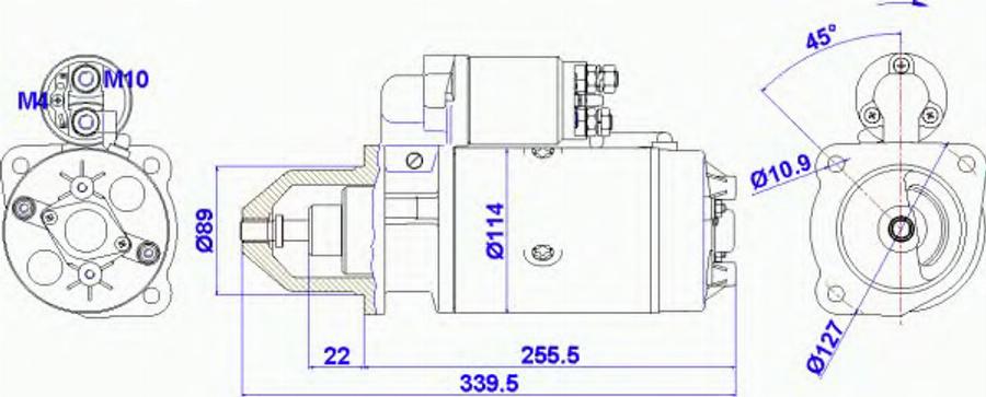 Delco Remy 19024 279 - Démarreur cwaw.fr