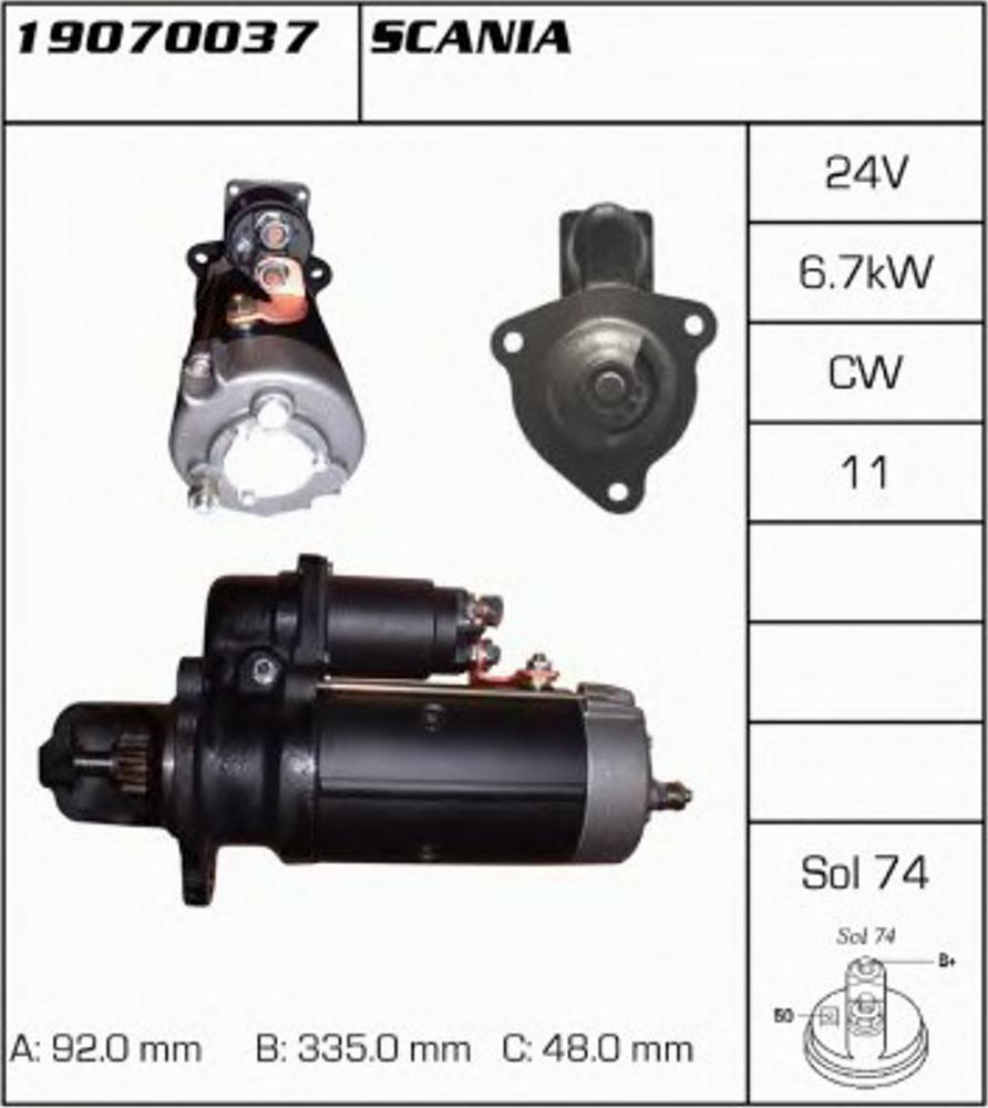 Delco Remy 19070037 - Démarreur cwaw.fr