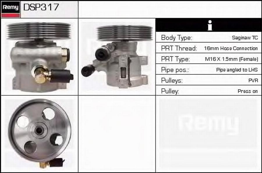 Delco Remy DSP317 - Pompe hydraulique, direction cwaw.fr