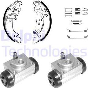 Delphi KP1095 - Jeu de mâchoires de frein cwaw.fr