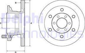 Delphi BG9911 - Disque de frein cwaw.fr