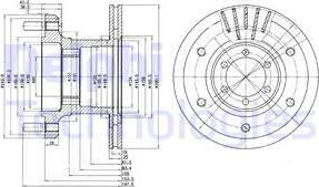 Delphi BG9453 - Disque de frein cwaw.fr