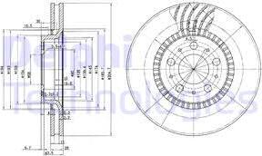 Delphi BG9514C - Disque de frein cwaw.fr