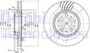 Delphi BG9514 - Disque de frein cwaw.fr