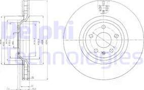 Delphi BG9054 - Disque de frein cwaw.fr