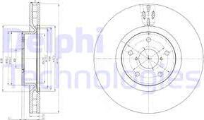 Delphi BG9055 - Disque de frein cwaw.fr