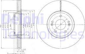 Delphi BG9056 - Disque de frein cwaw.fr