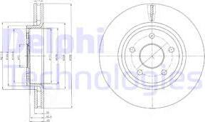 Delphi BG9058 - Disque de frein cwaw.fr