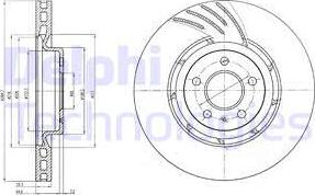 Delphi BG9052 - Disque de frein cwaw.fr