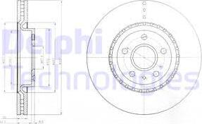 Delphi BG9068 - Disque de frein cwaw.fr