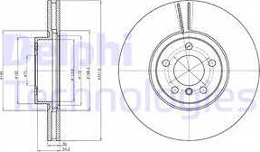 Delphi BG9063C - Disque de frein cwaw.fr