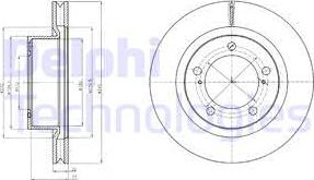 Delphi BG9067 - Disque de frein cwaw.fr