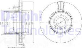 Delphi BG9008C - Disque de frein cwaw.fr