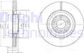 Delphi BG9003 - Disque de frein cwaw.fr