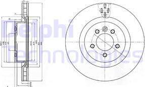 Delphi BG9007 - Disque de frein cwaw.fr