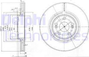 Delphi BG9016 - Disque de frein cwaw.fr