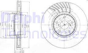 Delphi BG9011 - Disque de frein cwaw.fr