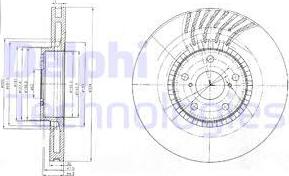 Delphi BG9012 - Disque de frein cwaw.fr