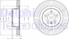 Delphi BG9081 - Disque de frein cwaw.fr