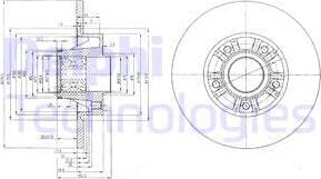 Delphi BG9031RSC - Disque de frein cwaw.fr