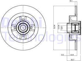 Delphi BG9032RSC - Disque de frein cwaw.fr