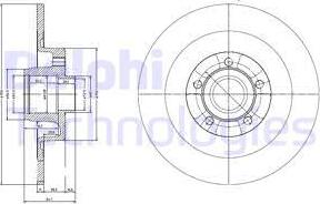 Delphi BG9024RSC - Disque de frein cwaw.fr