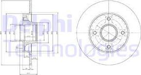 Delphi BG9021RSC - Disque de frein cwaw.fr