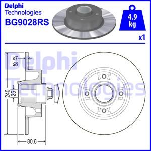 Delphi BG9028RS - Disque de frein cwaw.fr