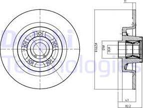 Delphi BG9027RS - Disque de frein cwaw.fr