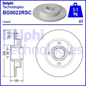 Delphi BG9022RSC - Disque de frein cwaw.fr