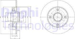 Delphi BG9022RS - Disque de frein cwaw.fr