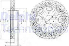 Delphi BG9076 - Disque de frein cwaw.fr