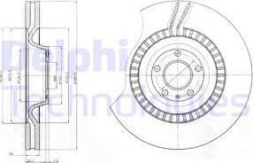 Delphi BG9070C - Disque de frein cwaw.fr