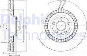 Delphi BG9070 - Disque de frein cwaw.fr